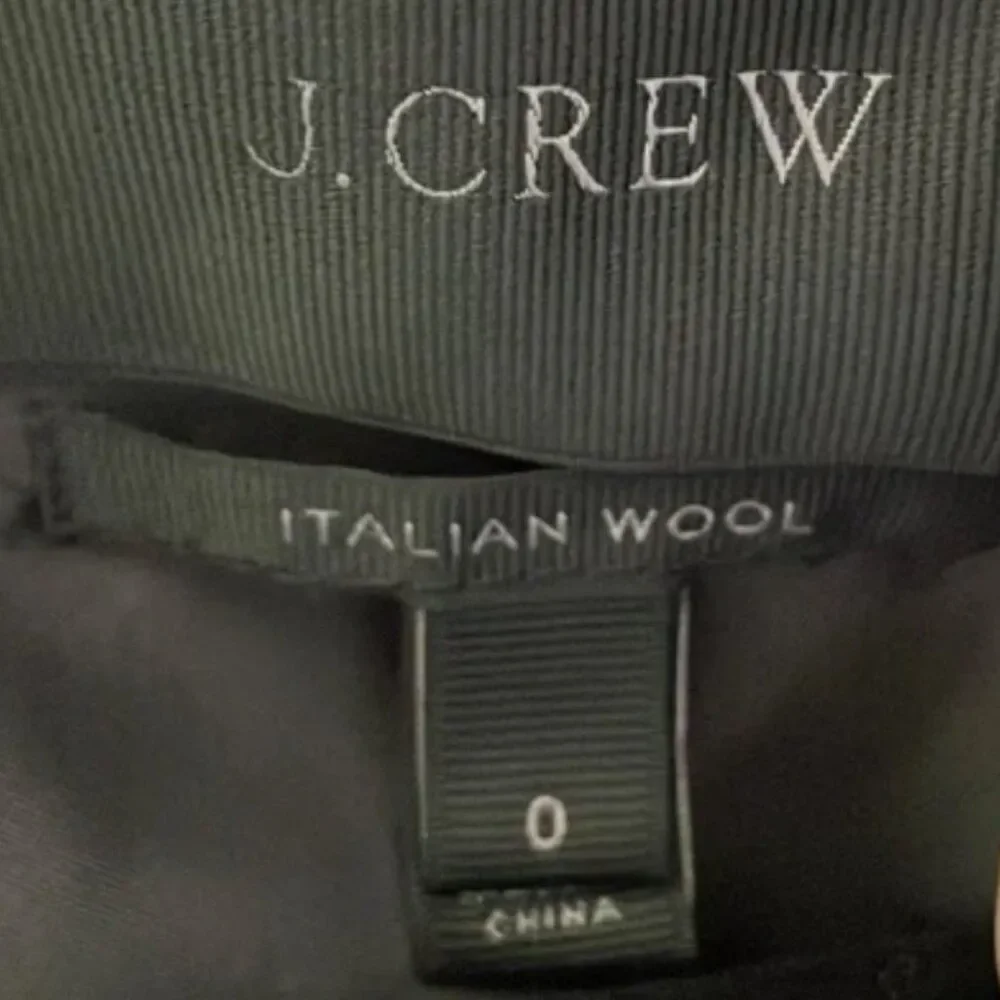 J. Crew‎ Chateau Parka Stadium Italian Wool Faux Fur Hood SZ 0